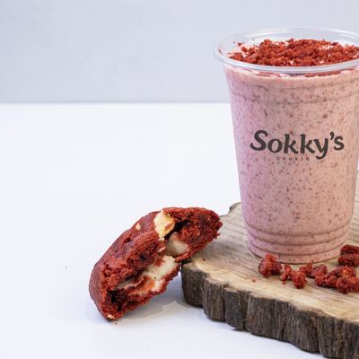 Red Velvet Cookie Milkshake