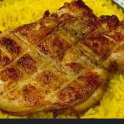 صدر دجاج مشوي على الفحم ربع