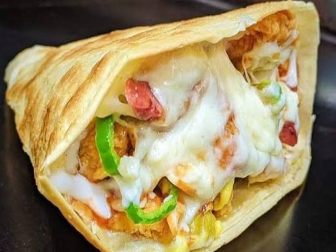 Spicy Strips Crepe with Ranch Sauce