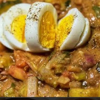 Foul with eggs