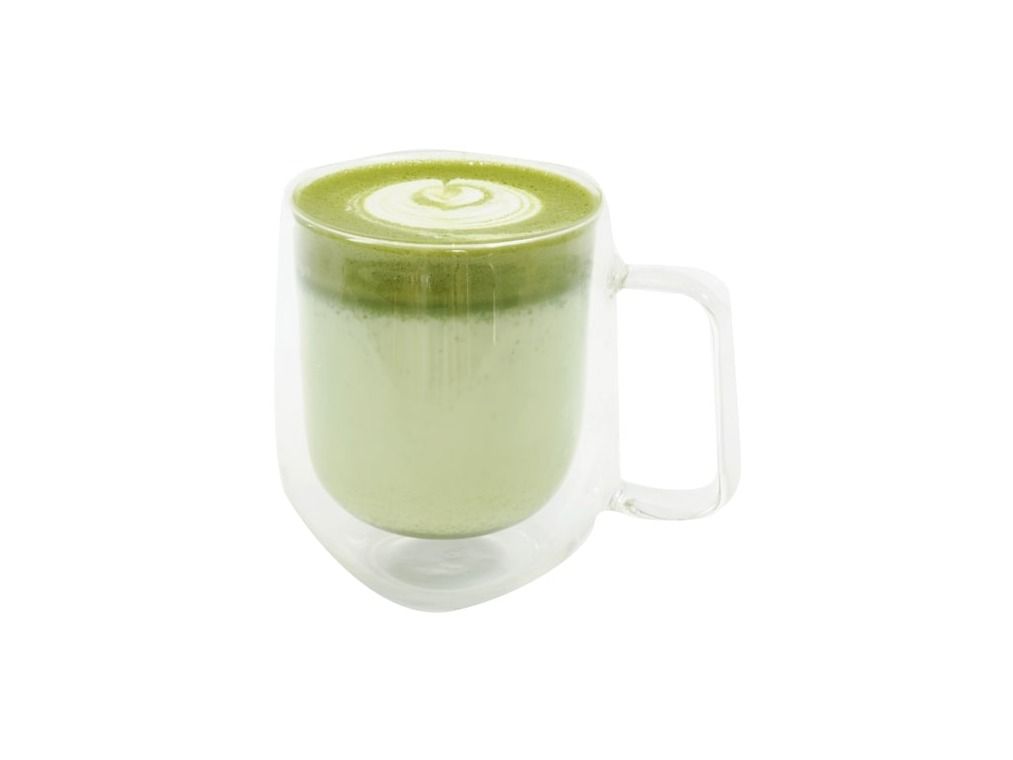 Hot strawberry Matcha
