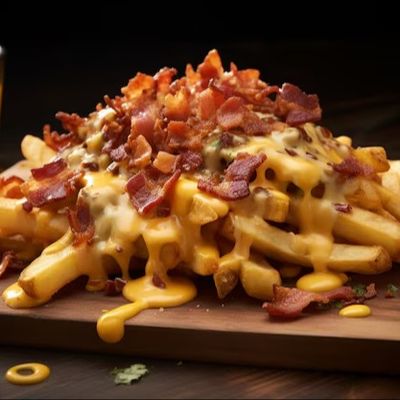 Beef Bacon & Melted Cheese French Fries