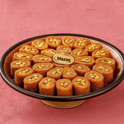 half Kunafa Boroma with Nuts