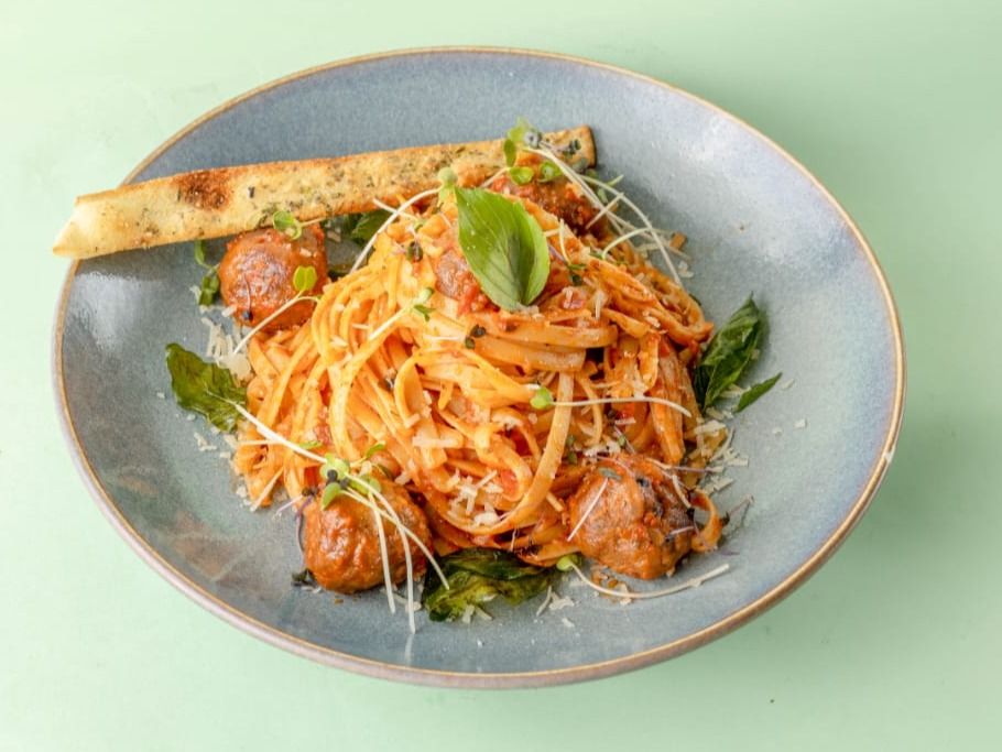 Meatballs With Cheese Pasta