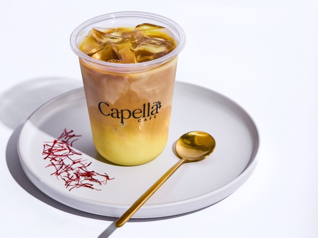 Iced Saffron Latte