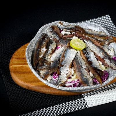 Sardine Fillet Dish With Oil And Lemon