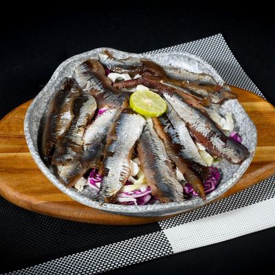 Smoked Sardines With Oil And Lemon Dish