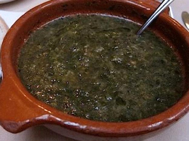 Molokhia with shrimp