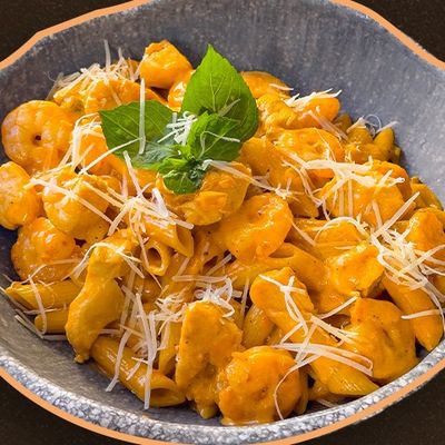 Pasta Chicken And Shrimp