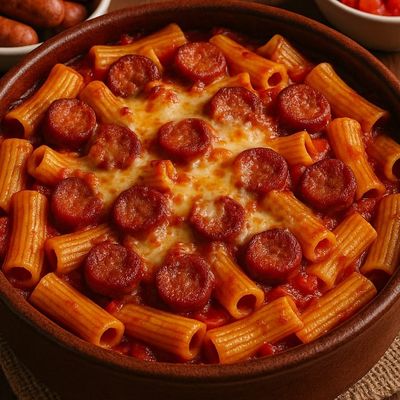 Oriental Sausage Pasta Tagine