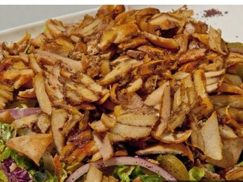 Chicken shawarma meal