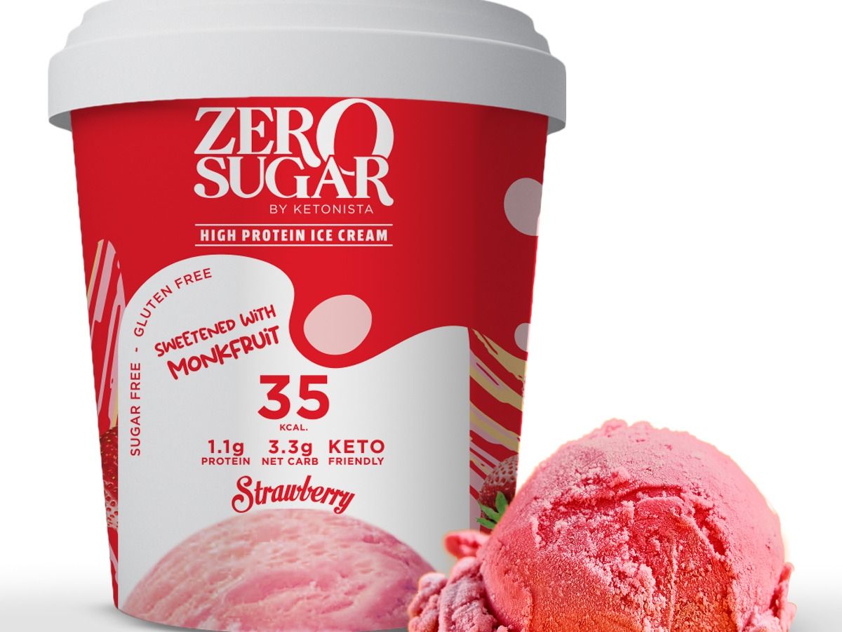 Zero Sugar Strawberry Ice Cream