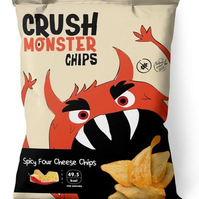 Crush Monster Chips Spicy Four Cheese