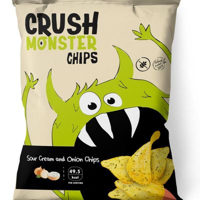 Crush Monster Chips Sour Cream Onion taste