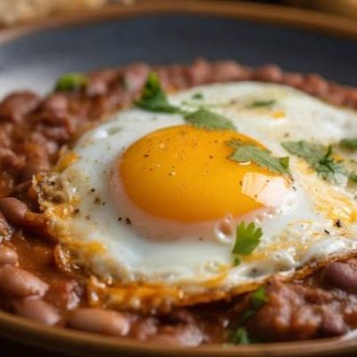 Large Box Of Foul With Fried Eggs