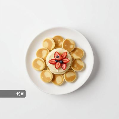 Mini Pancakes White Chocolate