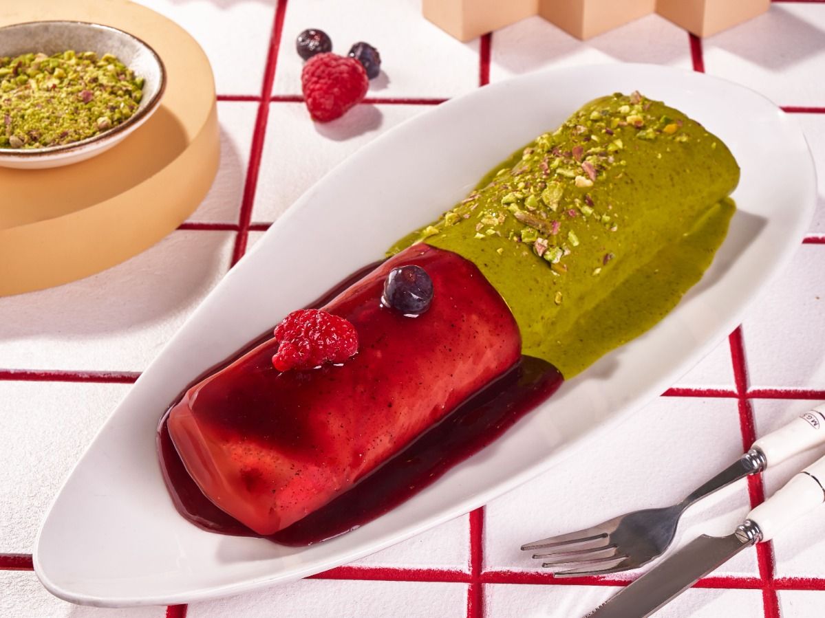 Half And Half Rolled Crepe