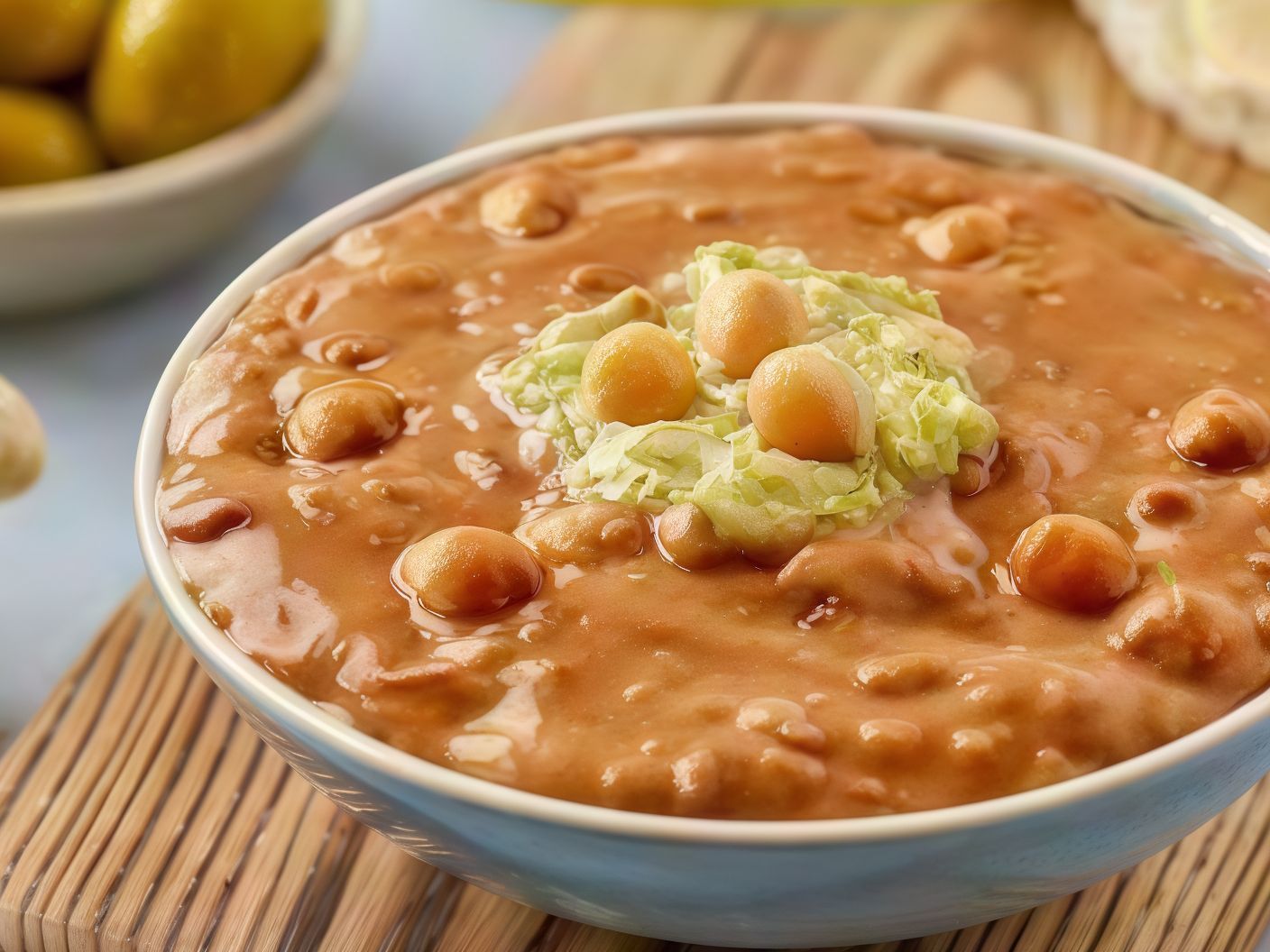 Fava Beans With Saffron Lemon Slices
