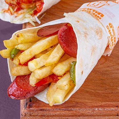 Sausage Omelet Potatoes Roll