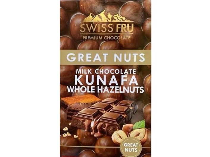Swiss Fru Kunafa Hazelnut Chocolate