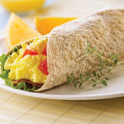 Vegetables And Cheese Omelette Wrap