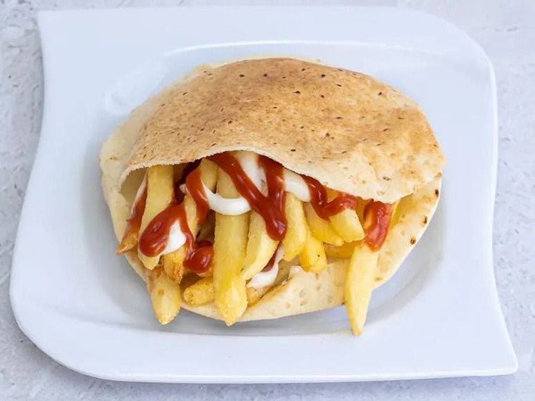 Ketchup Potatoes Sandwich