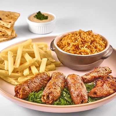 Veal Kebab Ana Kofta Platter