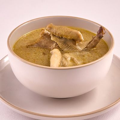 Diced pigeon soup