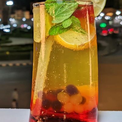 Boba Peach Mojito