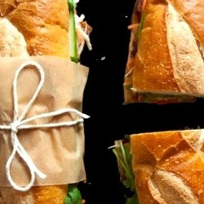 Cheese mix potatoes in French bread
