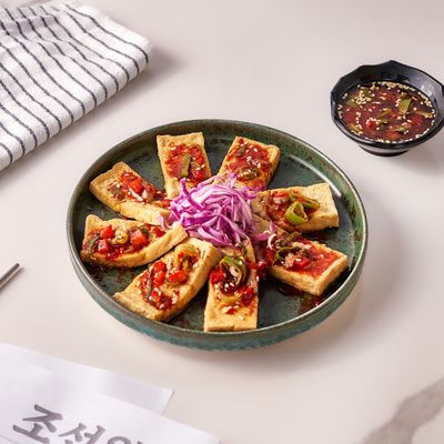 Pan Fried Tofu with Soy Sauce