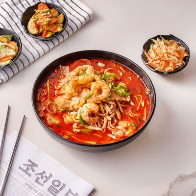 Spicy Seafood Noodles Soup