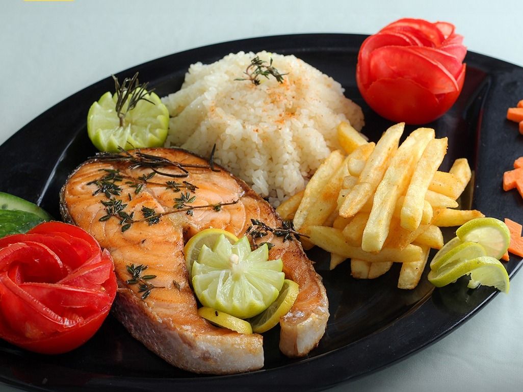 Grilled salmon