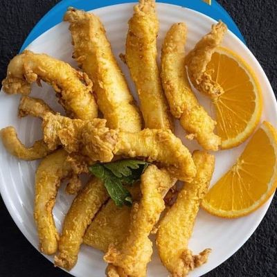 Fried squid dish