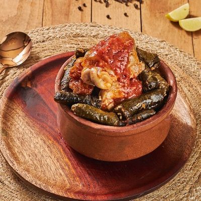 Vine Leaves Casserole With Trotter and alqadadih