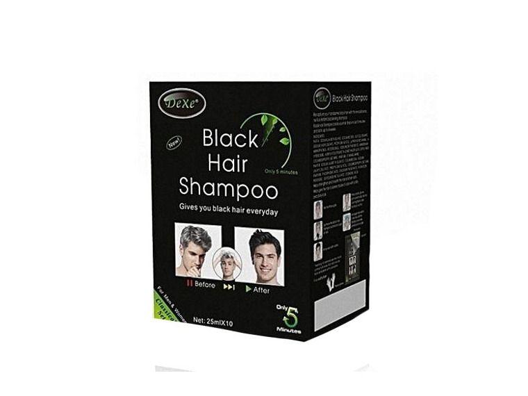 Dexe Black Hair Shampoo Wash Black 25 Ml - 10 Pcs