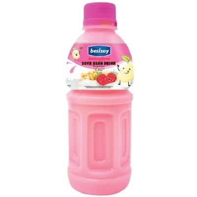 Bestsoy Corn Soya Bean Drink Strawberry Flavor - 320ml
