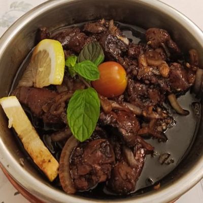 Chicken Sawda With Pomegranate Molasses