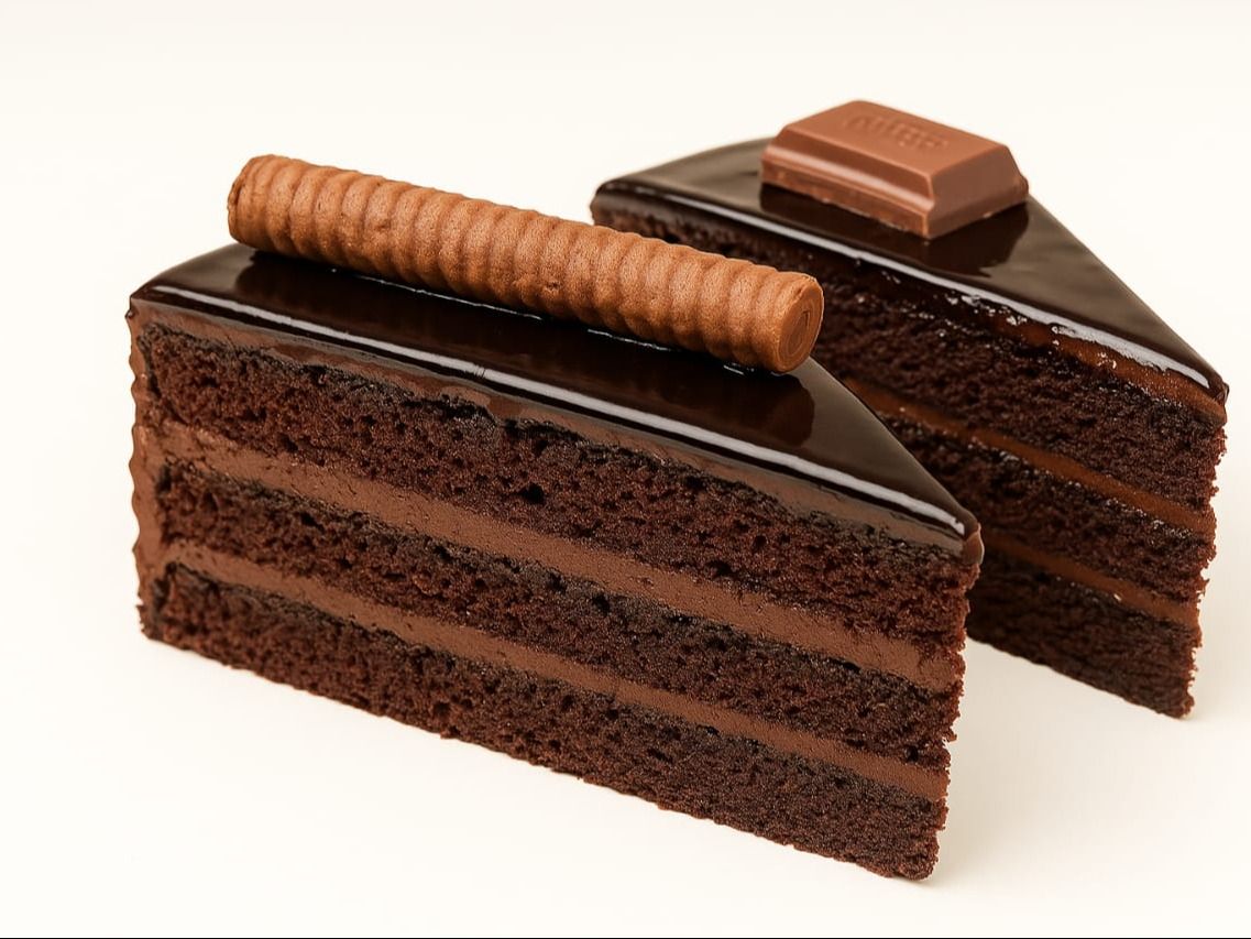 Slice of Chocolate Cake Tart