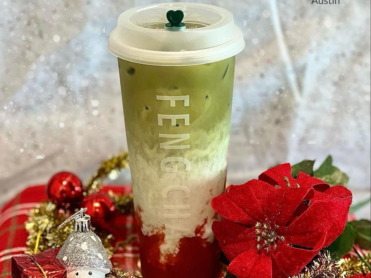 Matcha & Strawberry Bobba