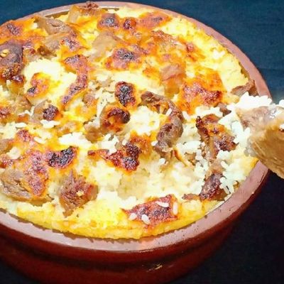 Oven Baked Rice with Meat