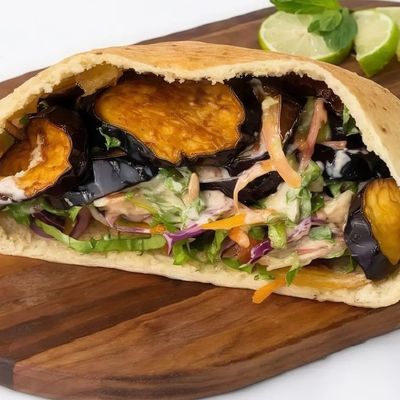 Fried Eggplant Sandwich