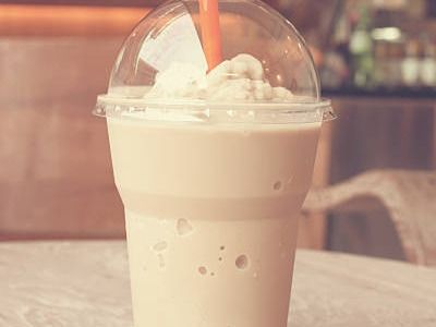 Strawberry And Vanilla Milkshake Frappe