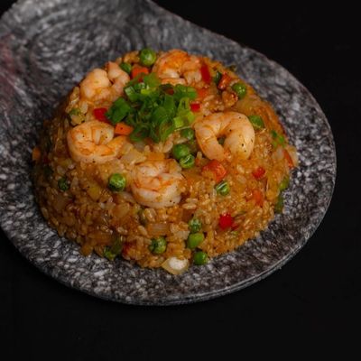 أرز مقلي مع جمبري