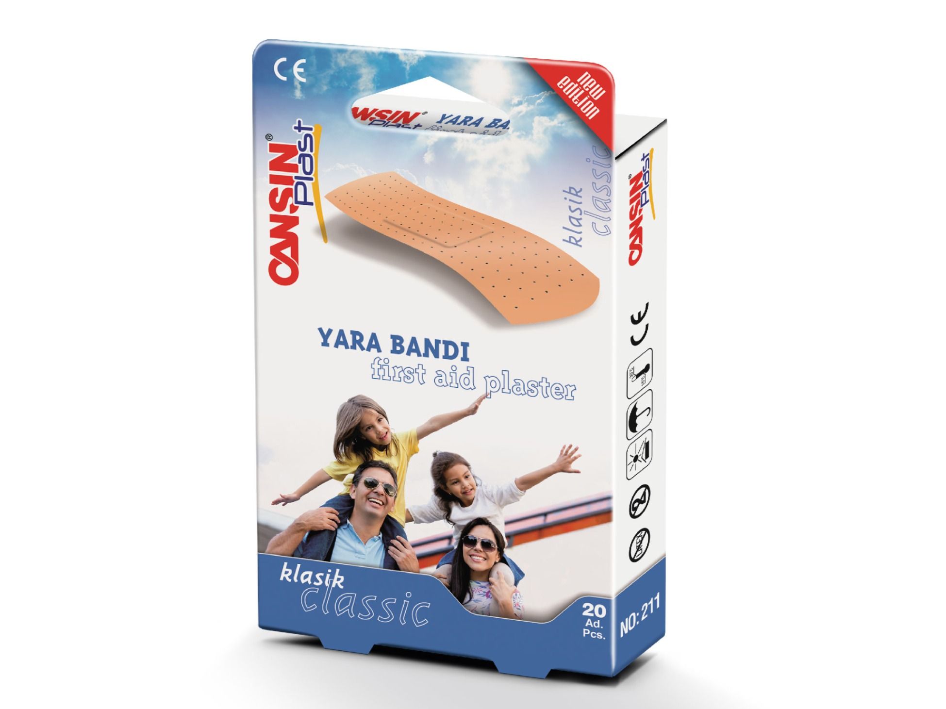 Cansin Plast Yara Bandi First Aid Plaster 20 Pc