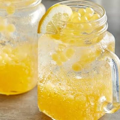Popping Boba Peach Soda
