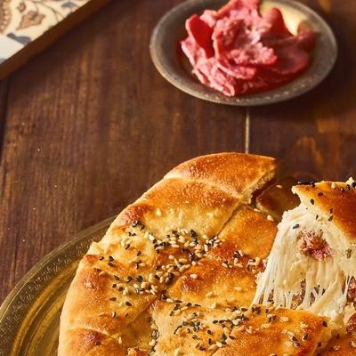 Pastrami And Kiri Cheese Calzone