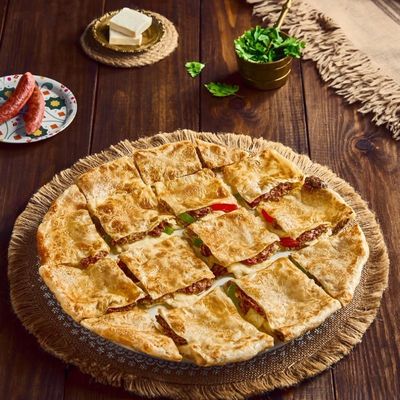 Kiri Cheese Sausage Alexandrian pie