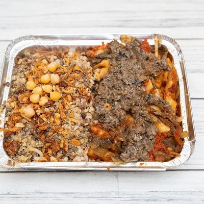 طاجن كبدة على كشري