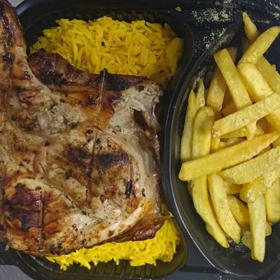 Quarter Grilled Chicken Breast Charcoal Style Syrian